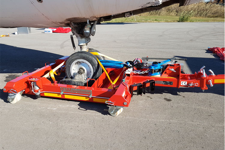 technical data of RD10 - 10 tons aircraft recovery dolly